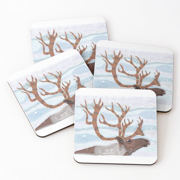Item preview, Arctic Caribou in Winter designed and sold by inklets.