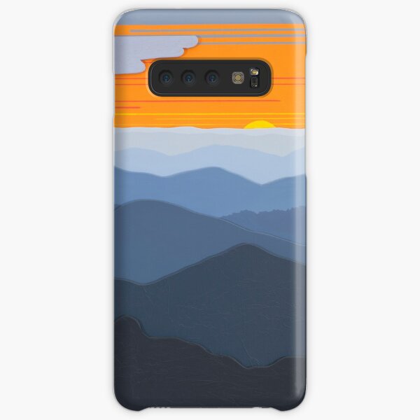 "Orange Sunset over the Ridges" 123 Samsung Galaxy Snap Case