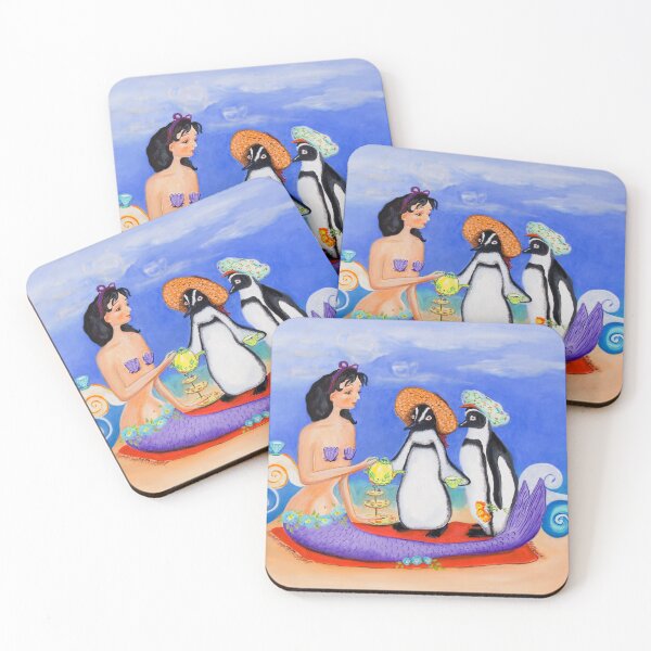 Item preview, Mermaid with Penguins designed and sold by Theresa LaBrecque.