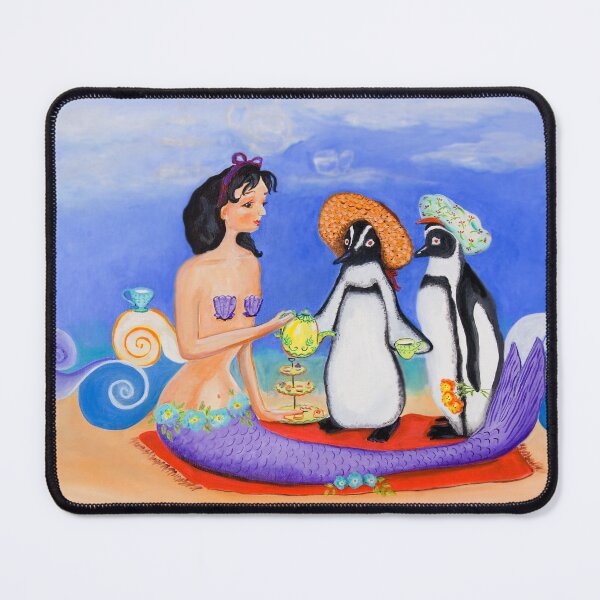 Item preview, Mermaid with Penguins designed and sold by Theresa LaBrecque.