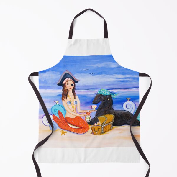 Item preview, Mermaid Pirate having tea with sealion designed and sold by Theresa LaBrecque.