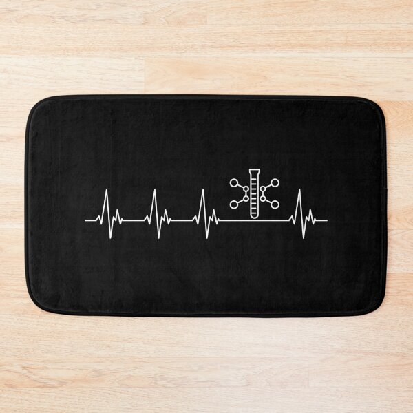 Item preview, Test Tube Chemistry Heartbeat EKG Pulse Line outline design for Chemistry Lovers! I Love Science!  designed and sold by venomousvector.