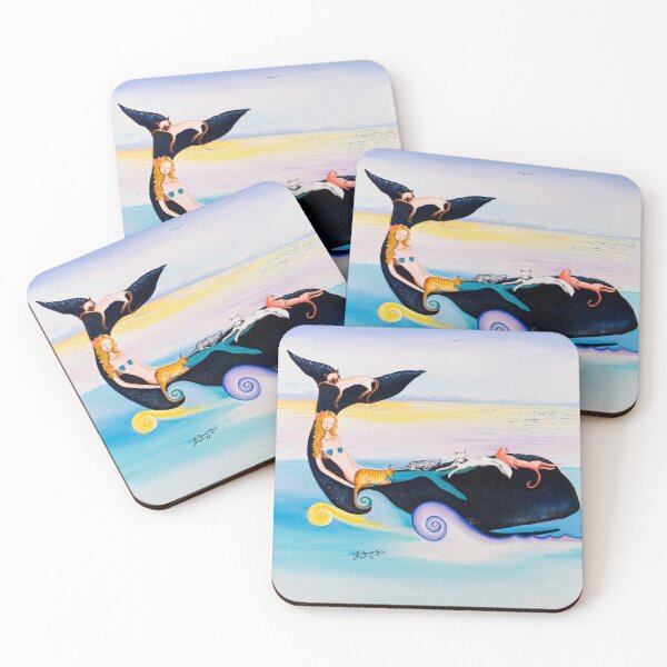 Item preview, Cat Nap on a Whale with a Mermaid designed and sold by Theresa LaBrecque.