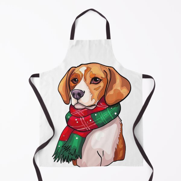 Item preview, Smiling hound dog in winter clothes. Winston Art Print designed and sold by Anastasiia Yurevych.