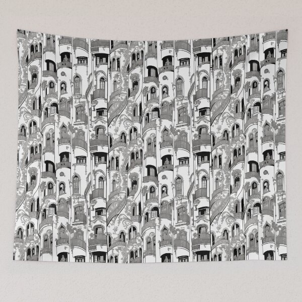 Item preview, Fantasy Architectural Facade Pattern designed and sold by entwithanaxe.