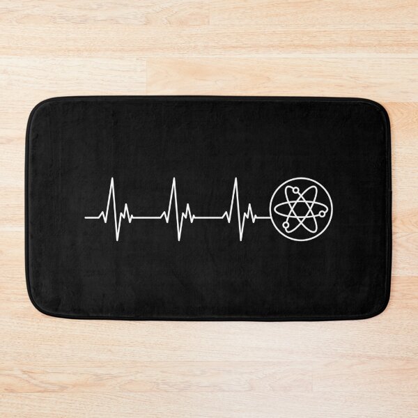 Item preview, Atom Molecule Heartbeat - Chemistry and Physics EKG Pulse Line minimal outline design for Science Lovers!  designed and sold by venomousvector.