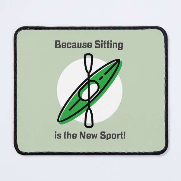 Item preview, Because Sitting is the New Sport! - Green designed and sold by CanvasHarbor.