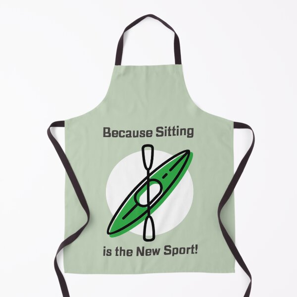 Item preview, Because Sitting is the New Sport! - Green designed and sold by CanvasHarbor.
