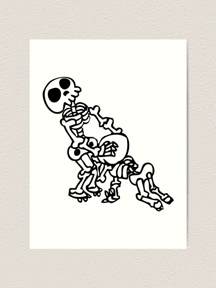 Funny Blowjob Sex Skeleton Art Print By Huggymauve Redbubble 7024