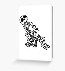funny blowjob sex skeleton Greeting Card