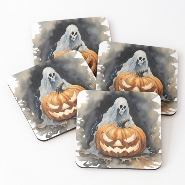 Item preview, Ghost Pumpkin Halloween designed and sold by Vibes-vintage.