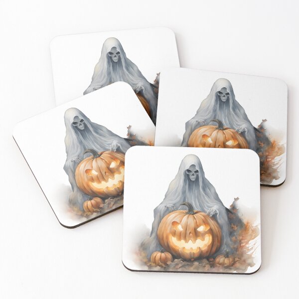 Item preview, Halloween Ghost & Pumpkin designed and sold by Vibes-vintage.