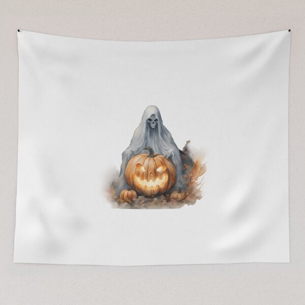 Item preview, Halloween Ghost & Pumpkin designed and sold by Vibes-vintage.