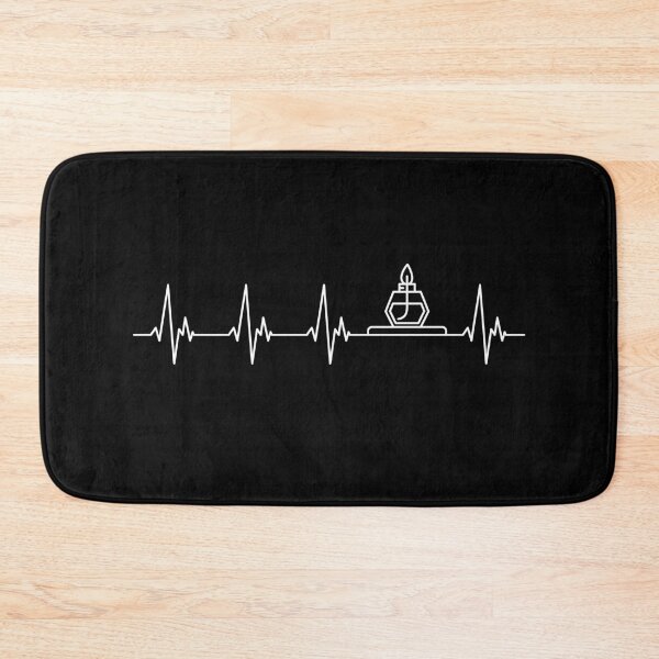 Item preview, Chemistry Spirit Lamp Heartbeat EKG Pulse Line minimal outline design for Science Lovers!  designed and sold by venomousvector.