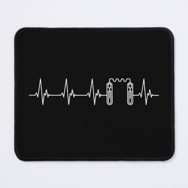 Item preview, Test Tubes Heartbeat EKG Pulse Line minimal outline design for Chemistry Lovers! I Love Science!  designed and sold by venomousvector.