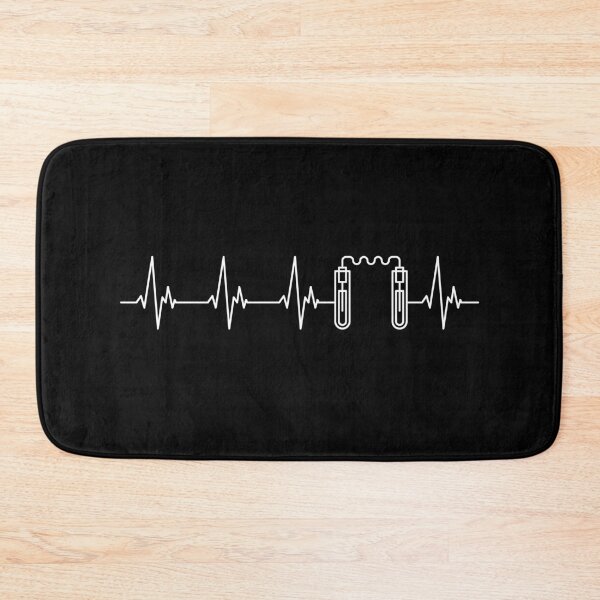 Item preview, Test Tubes Heartbeat EKG Pulse Line minimal outline design for Chemistry Lovers! I Love Science!  designed and sold by venomousvector.