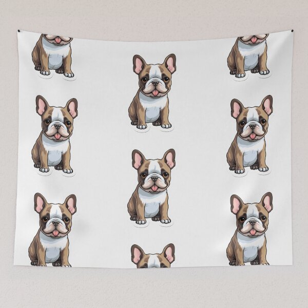 Item preview, Kawaii French Bulldog - Cute Frenchie Dog Art designed and sold by UnplainShirt.