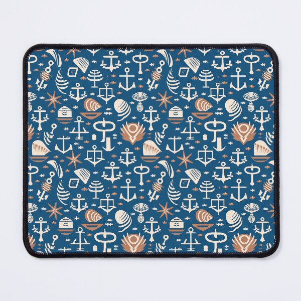 Item preview, Nautical Vibes - Anchors, waves, seashells, and sailor-inspired patterns for a coastal feel designed and sold by SeamlessBlend.