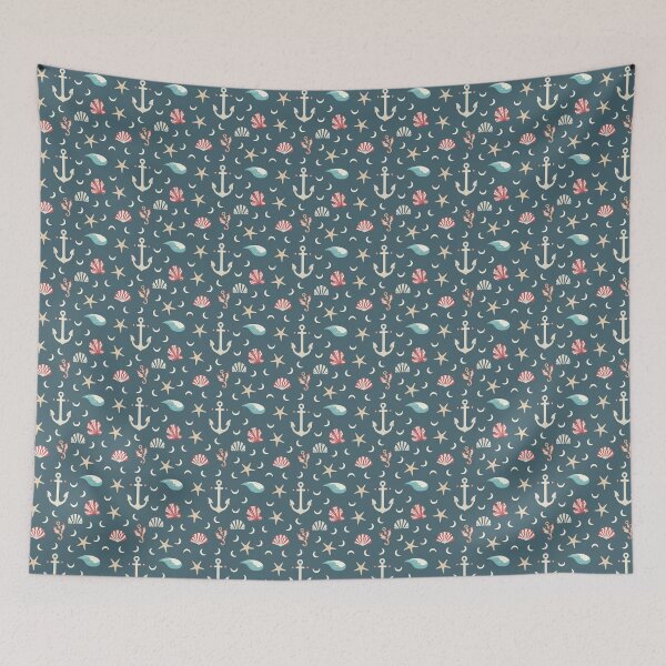 Item preview, Nautical Vibes - Anchors, waves, seashells, and sailor-inspired patterns for a coastal feel designed and sold by SeamlessBlend.