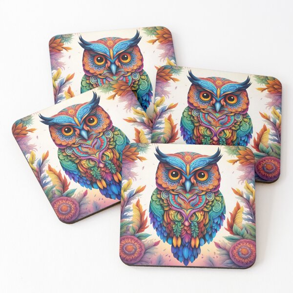 Item preview, Nature's Whispers: Magical Owl Painting designed and sold by CraftyAnimal.