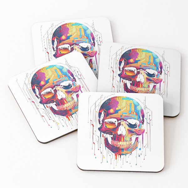 Item preview, Glitch Art with Skull 2 designed and sold by TidKaew.