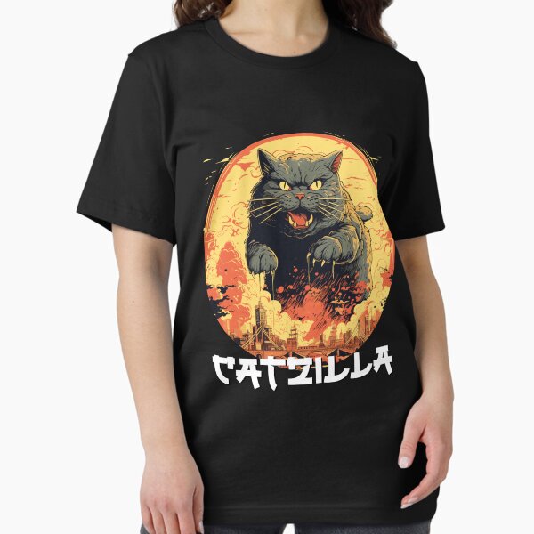 Item preview, Catzilla Vintage Japanese Sunset designed and sold by HappyLime.