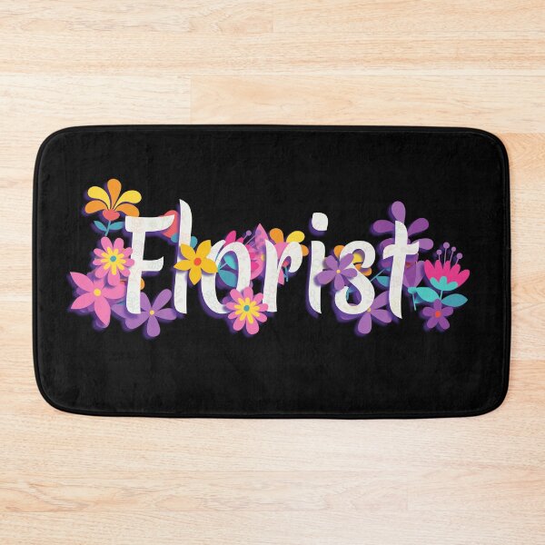 Item preview, Fun florist flower typography designed and sold by FrogFactory.