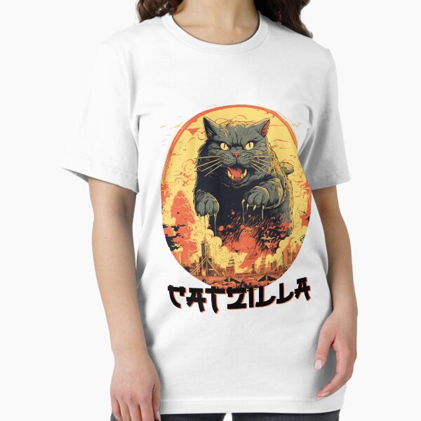 Item preview, Catzilla Vintage Japanese Sunset designed and sold by HappyLime.