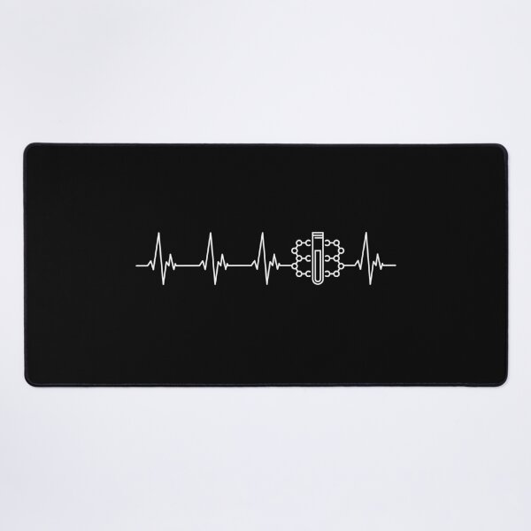 Item preview, Molecule with Test Tube Heartbeat - EKG Pulse Line minimal outline design for Chemistry Fans! I Love Science!  designed and sold by venomousvector.
