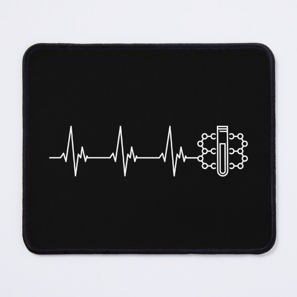 Item preview, Test Tube and Formula Heartbeat - EKG Pulse Line minimal outline design for Chemistry Fans! I Love Science!  designed and sold by venomousvector.