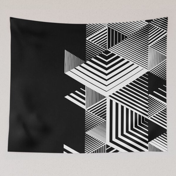 Item preview, Abstract Linear Black & White designed and sold by dzmart.