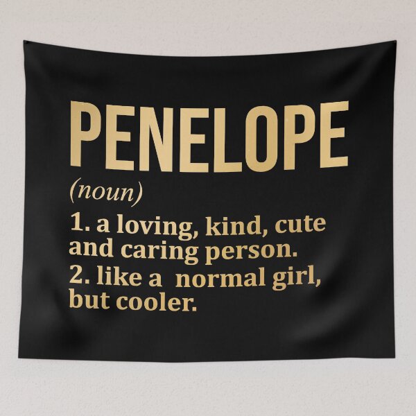 Item preview, Penelope Name Definition in Gold designed and sold by XCIV.