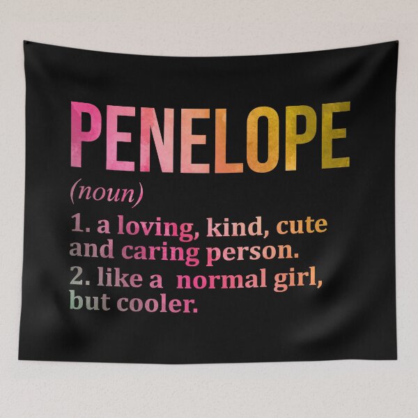 Item preview, Penelope Name Definition in Watercolor designed and sold by XCIV.
