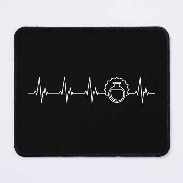 Item preview, Chemistry Flask Heartbeat - EKG Pulse Line minimal outline design for Chemistry Fans! I Love Science!  designed and sold by venomousvector.