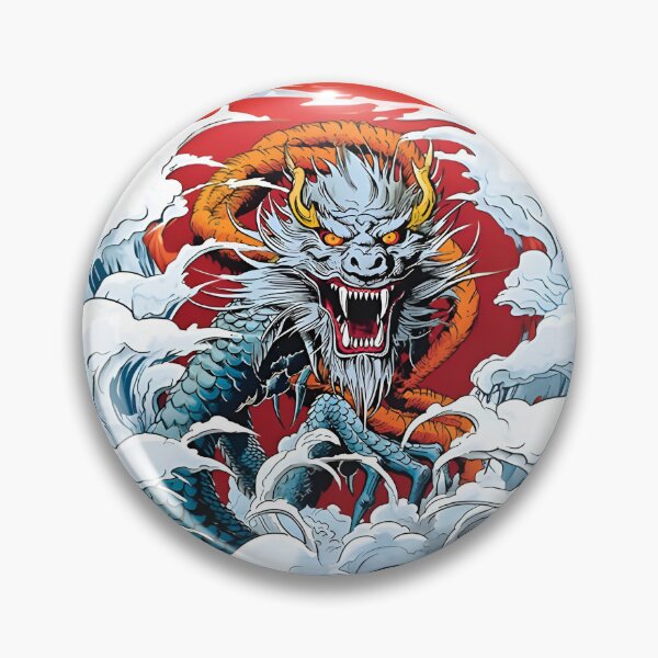 Item preview, Chinese Dragon in Ocean Wave designed and sold by Shinzomaru.