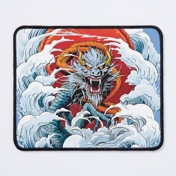 Item preview, Chinese Dragon in Ocean Wave designed and sold by Shinzomaru.