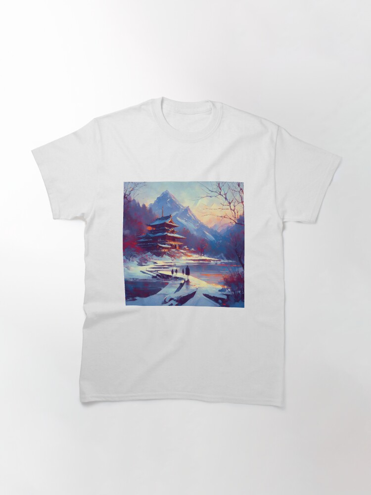 Thumbnail 2 of 7, Classic T-Shirt, The New Year in Hisseii - Nature Landscape designed and sold by cokemann.