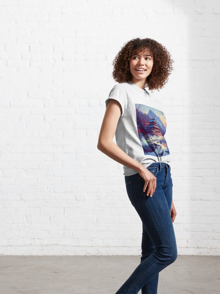 Thumbnail 6 of 7, Classic T-Shirt, The New Year in Hisseii - Nature Landscape designed and sold by cokemann.