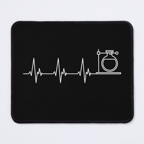 Item preview, Flask Heartbeat - EKG Pulse Line minimal outline design for Chemistry Nerds! I Love Science!  designed and sold by venomousvector.