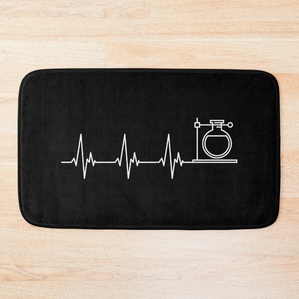 Item preview, Flask Heartbeat - EKG Pulse Line minimal outline design for Chemistry Nerds! I Love Science!  designed and sold by venomousvector.