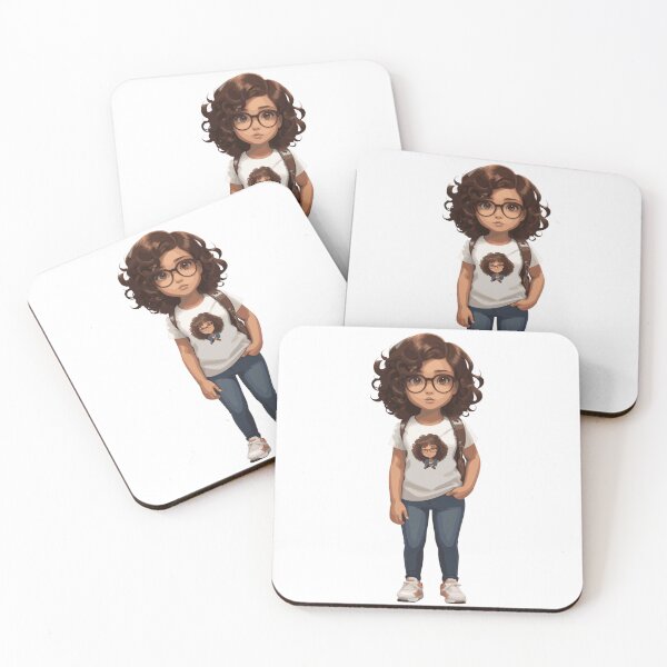 Item preview, Curly-Haired Cutie with Glasses: A Toddler's Journey designed and sold by LoveSecrets.