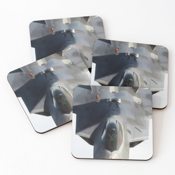 Item preview, STK109278M-An F-22 Raptor maneuvers into refueling position. designed and sold by StocktrekImages.