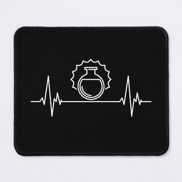 Item preview, Lab Flask Chemistry Heartbeat - EKG Pulse Line minimal outline design for Chemistry Fans! I Love Science!  designed and sold by venomousvector.