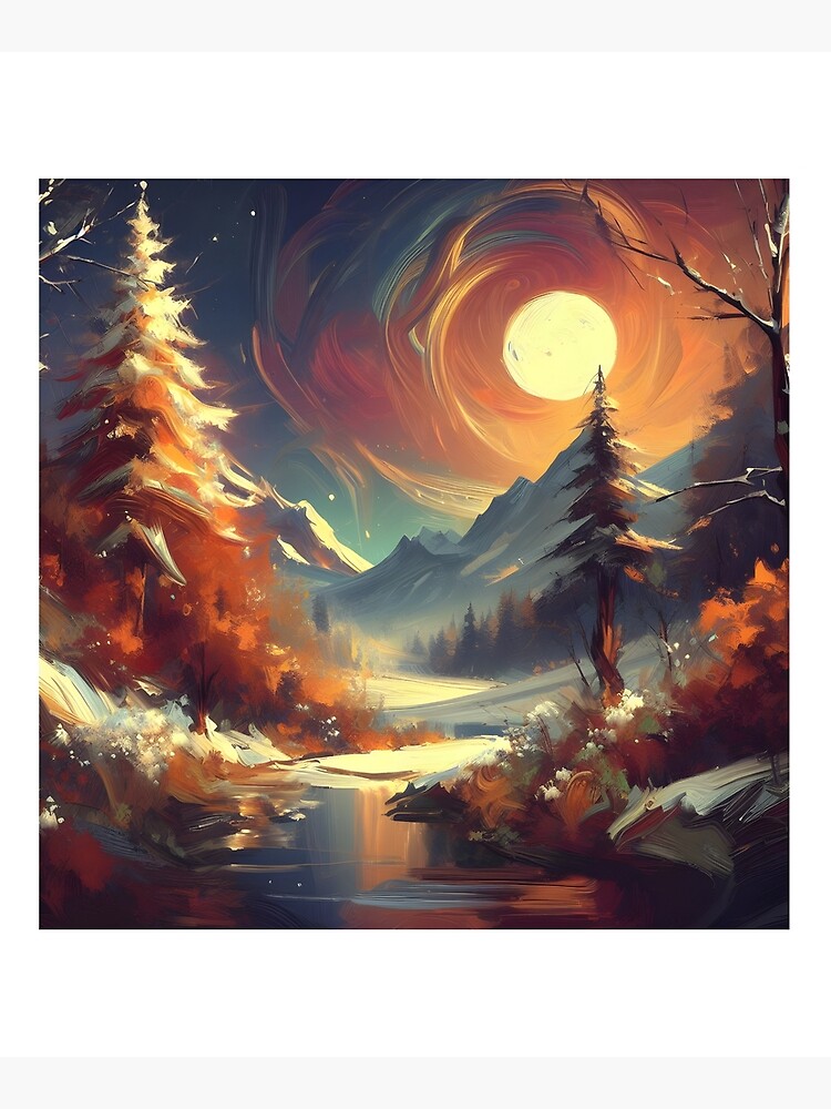 Thumbnail 6 of 6, Mounted Print, The New Year in Hisseii - Nature Landscape designed and sold by cokemann.