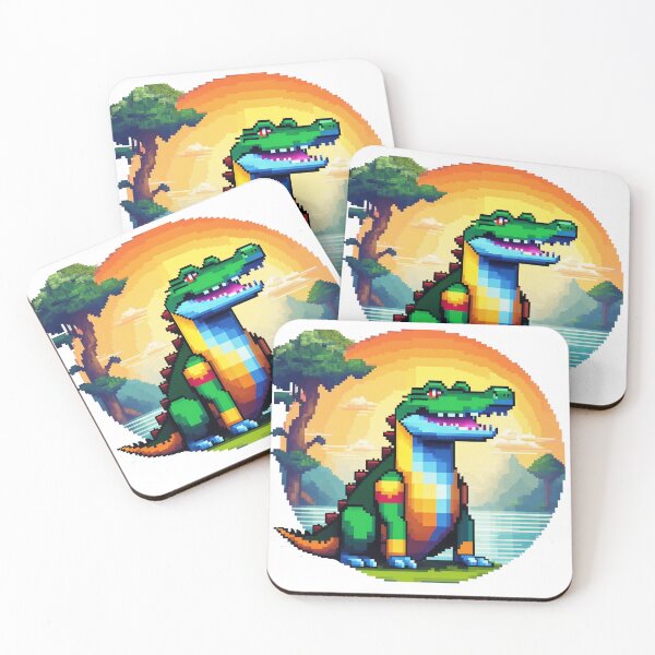 Item preview, Pixel Art Crocodile designed and sold by artbymetomkp.