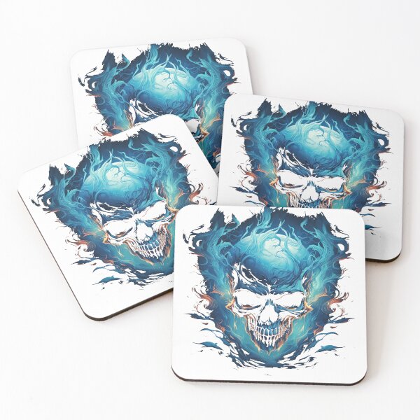Item preview, Blue Flame with Skull designed and sold by TidKaew.