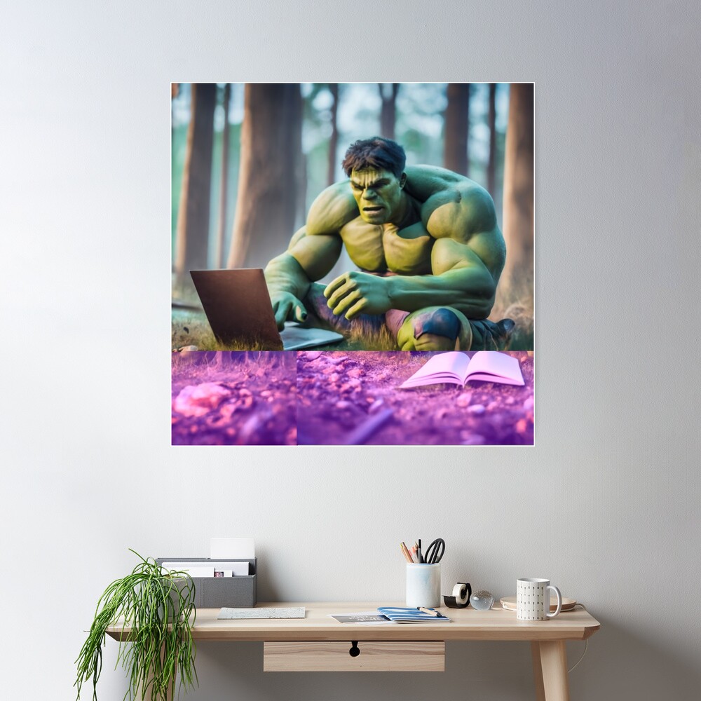 The Avenger Hulk Block Giant Wall Art Poster