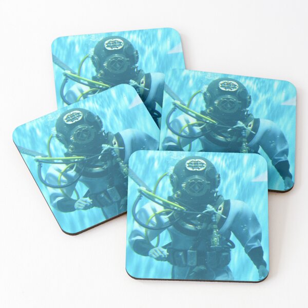 Item preview, STK109276M-A soldier performs a diving display in the Mark V diving suit. designed and sold by StocktrekImages.
