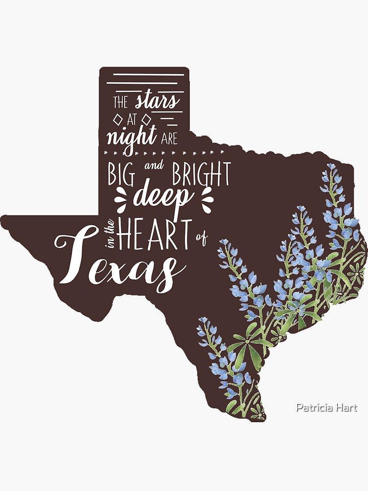 Thumbnail 3 of 3, Sticker, Deep in the Heart of Texas designed and sold by patriciahart13.
