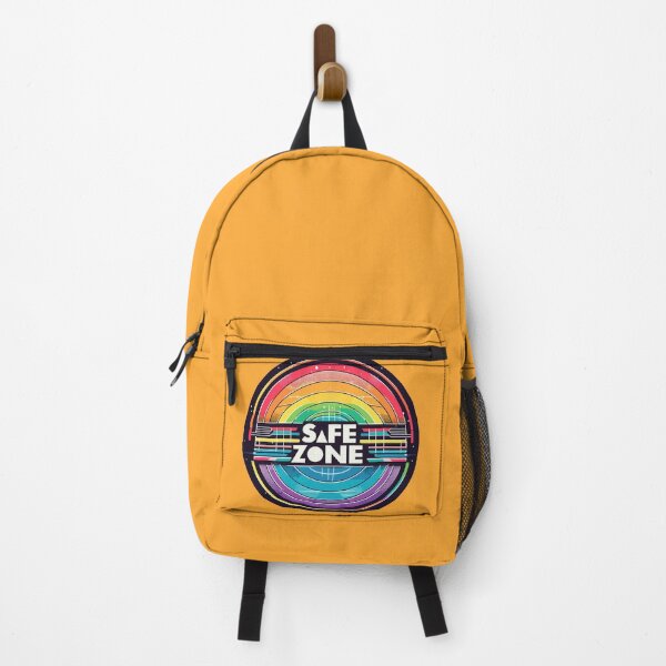 Item preview, LGBT Safe zone Sign Rainbow Retro designed and sold by TomFrontierArt.